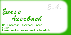 emese auerbach business card